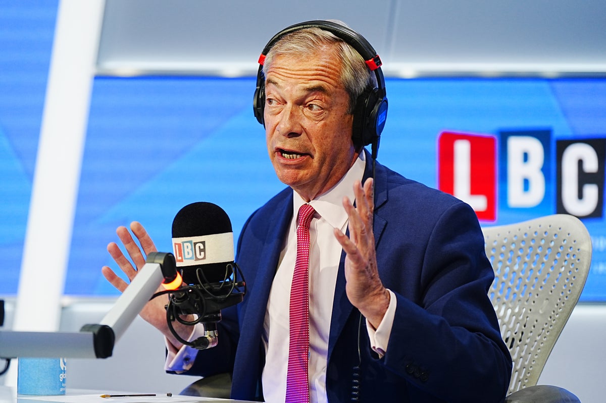 Nigel Farage teases leader of the opposition credentials as he makes Tory party declaration