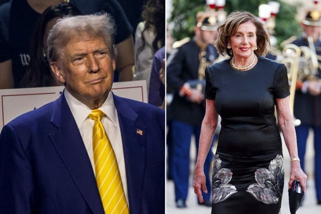 <p>Republican presidental frontrunner Donald Trump told his party’s members that Democrat Nancy Pelosi dughter said the two would be “perfect together” - a comment that drew the immediate ire of her family. </p>