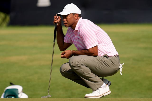Tiger Woods struggled to an opening 74 in the 124th US Open at Pinehurst (Mike Stewart/AP)