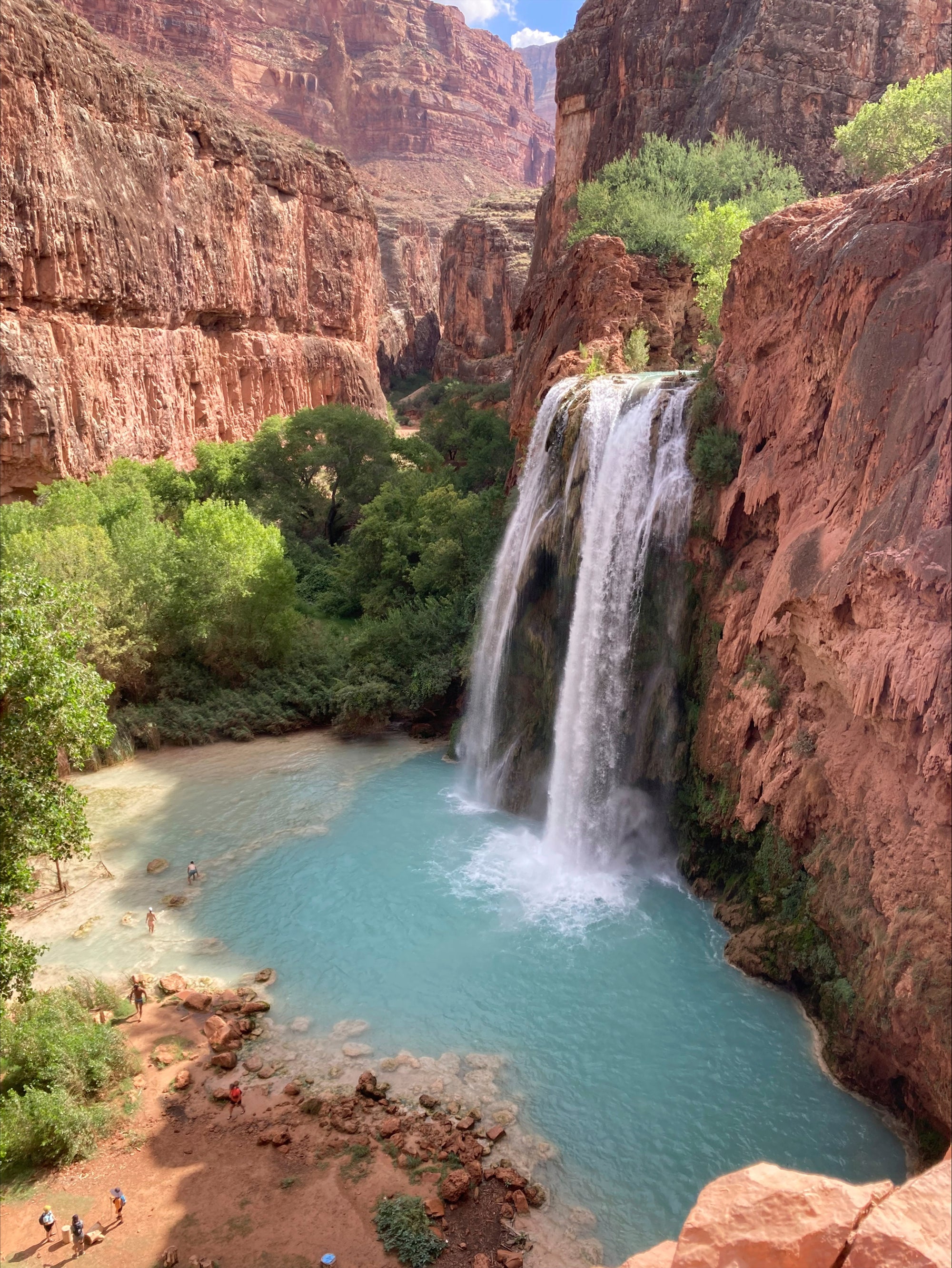 Nickerson was swept into Havasu Creek, an area known for its iconic waterfalls, that is prone to flooding