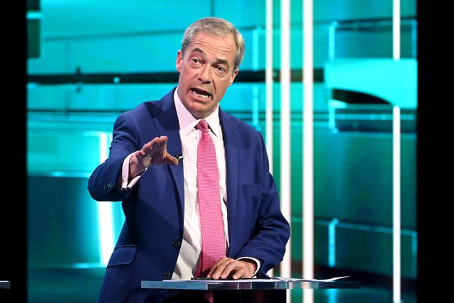 <p>Nigel Farage is gloating about finally overtaking the Tories</p>