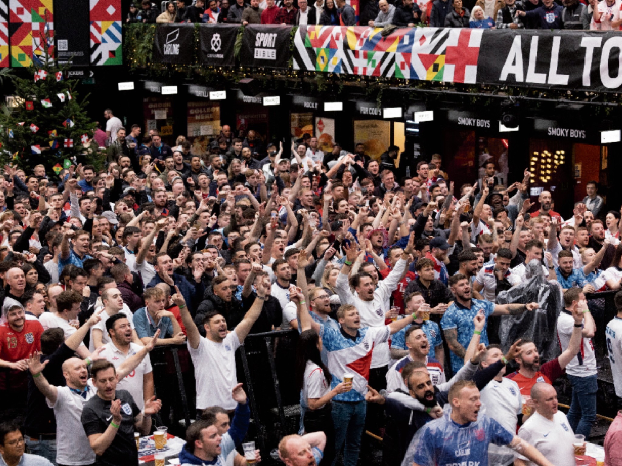 Cheer on the beautiful game with thousands of other fans at BOXPARK