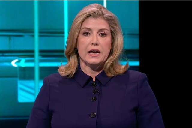 <p>Penny Mordaunt led the debate for the Tories on ITV </p>