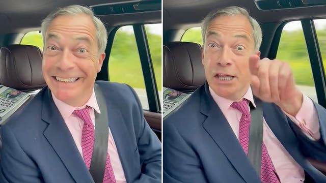 <p>Farage taunts Sunak</p>