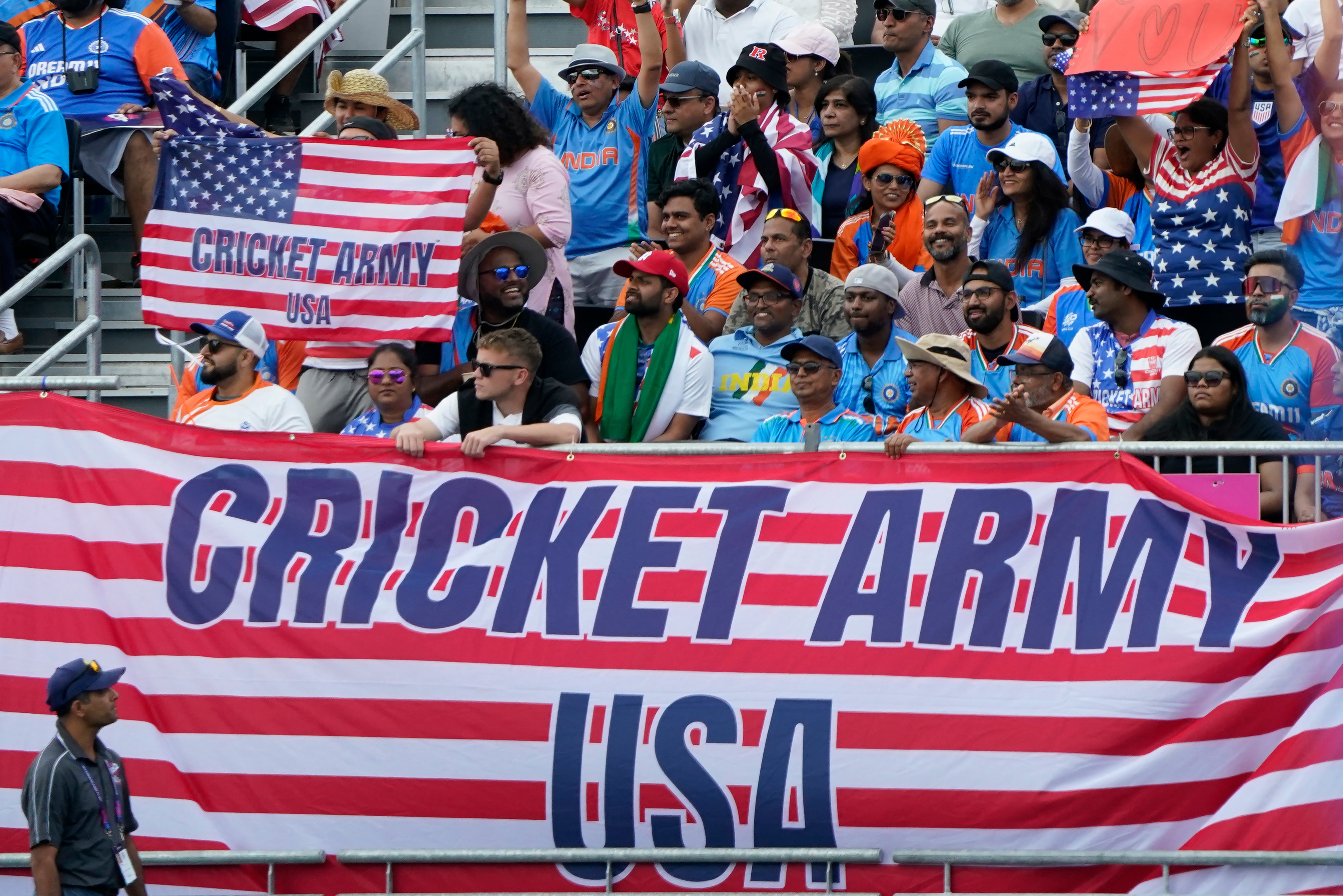 American cricket fans have embraced having the T20 World Cup in their country, and their team reached the last eight on Friday without a ball being bowled