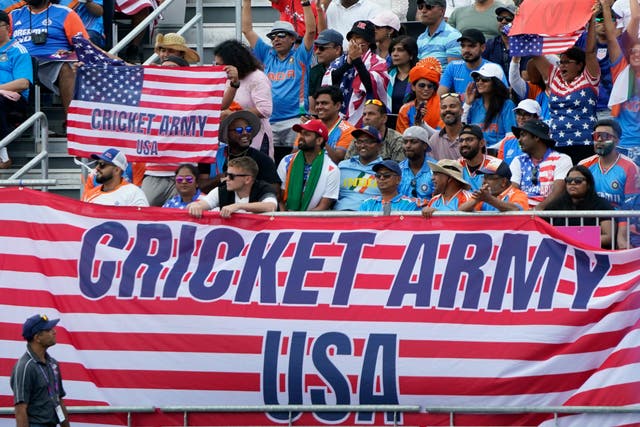 <p>American cricket fans have embraced having the T20 World Cup in their country, and their team reached the last eight on Friday without a ball being bowled </p>