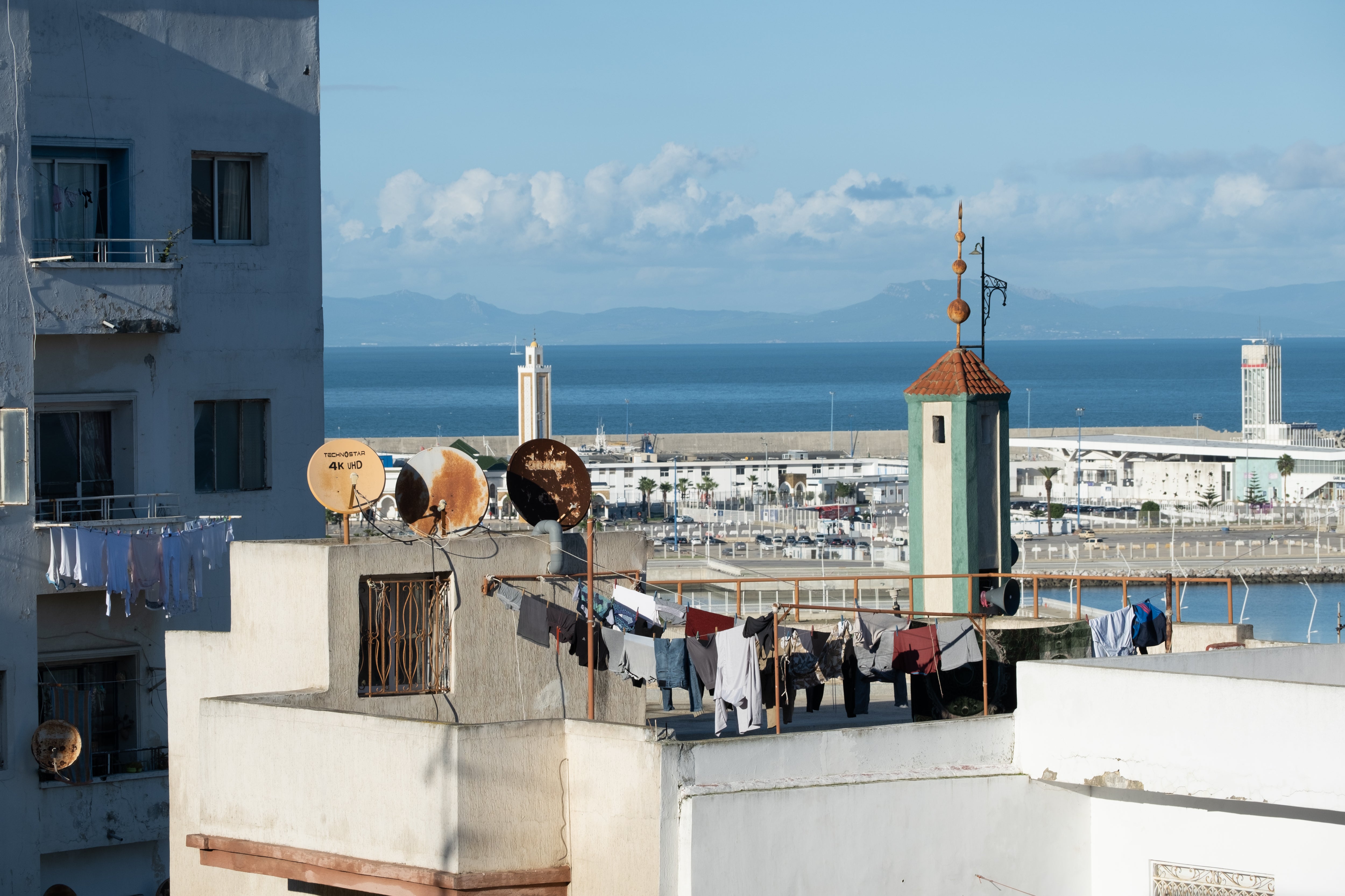 A view over the rooftops in the Morrocan city of Tangier