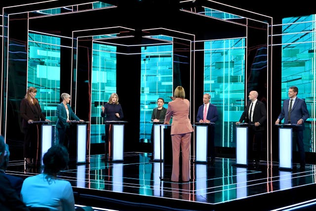 The ITV General Election debate was held between seven senior political party figures (Jonathan Hordle/ITV)