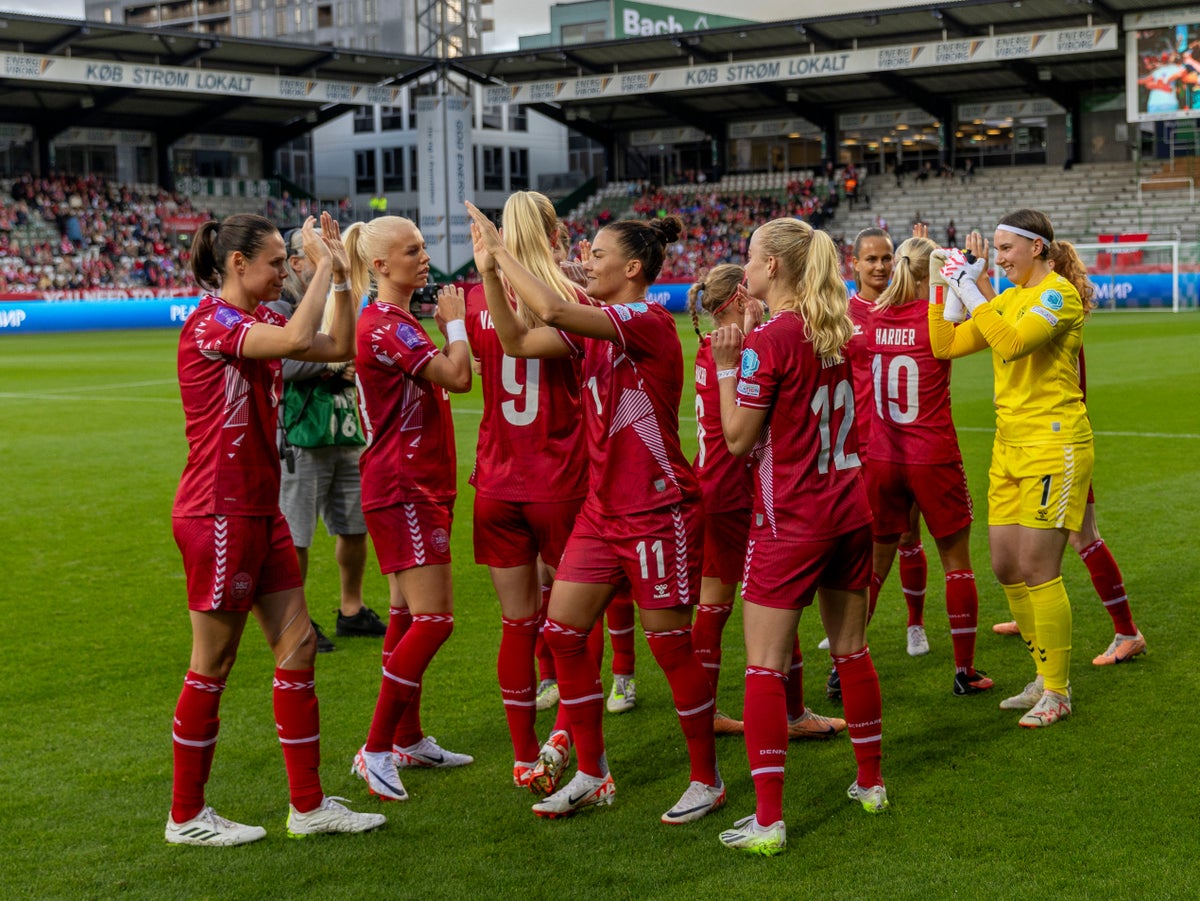 Danish women’s footballers to receive equal pay after men refuse rise