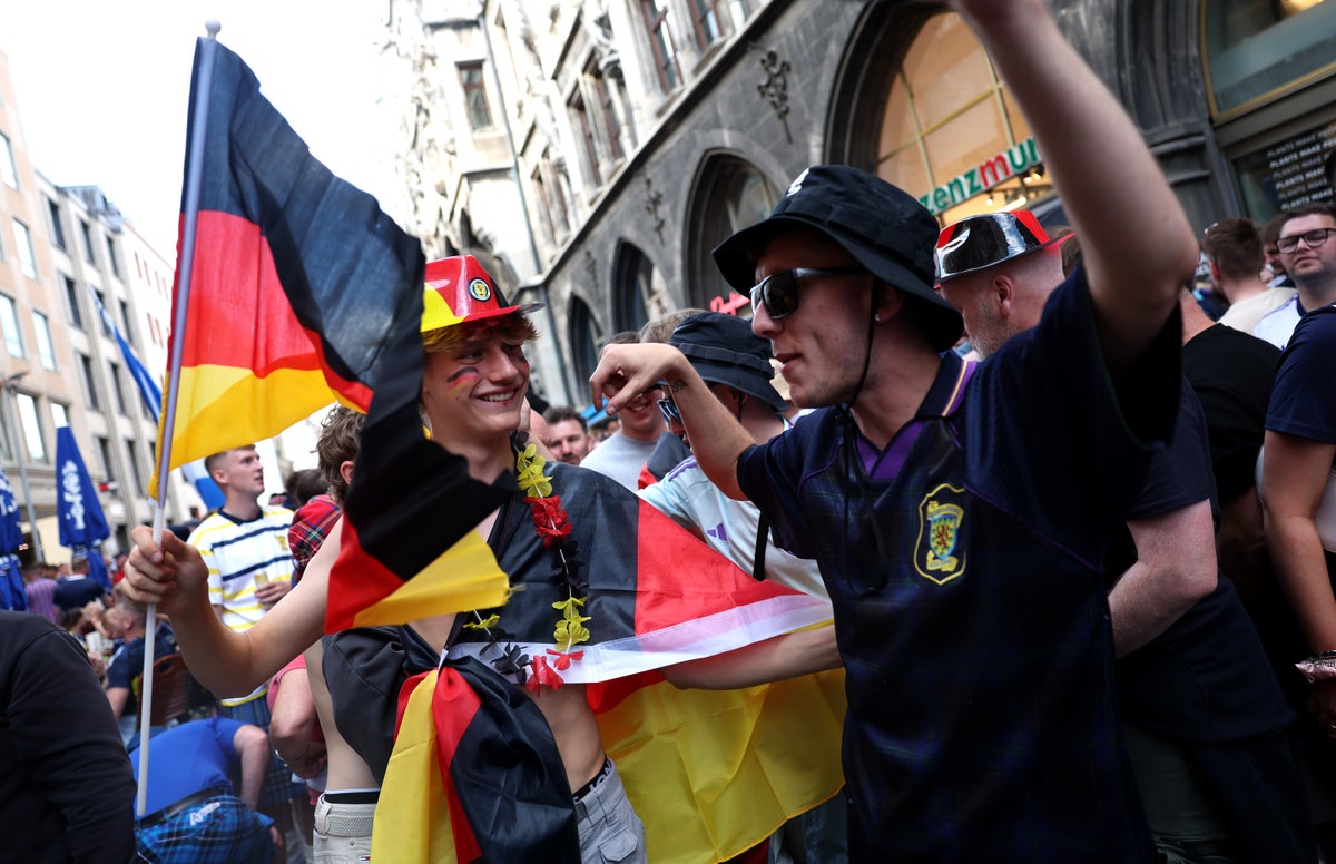 Watch live as Scotland and Germany fans arrive at Allianz Arena for Euro 2024 opener