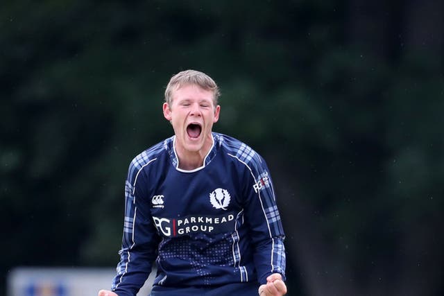 Michael Leask in action for Scotland against Pakistan (Jane Barlow/PA).