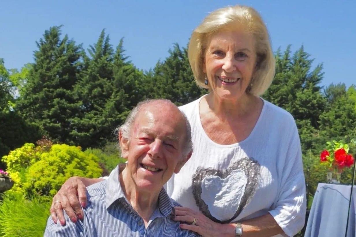 Myrna Bernard with her husband Harvey Bernard (Family handout/PA)