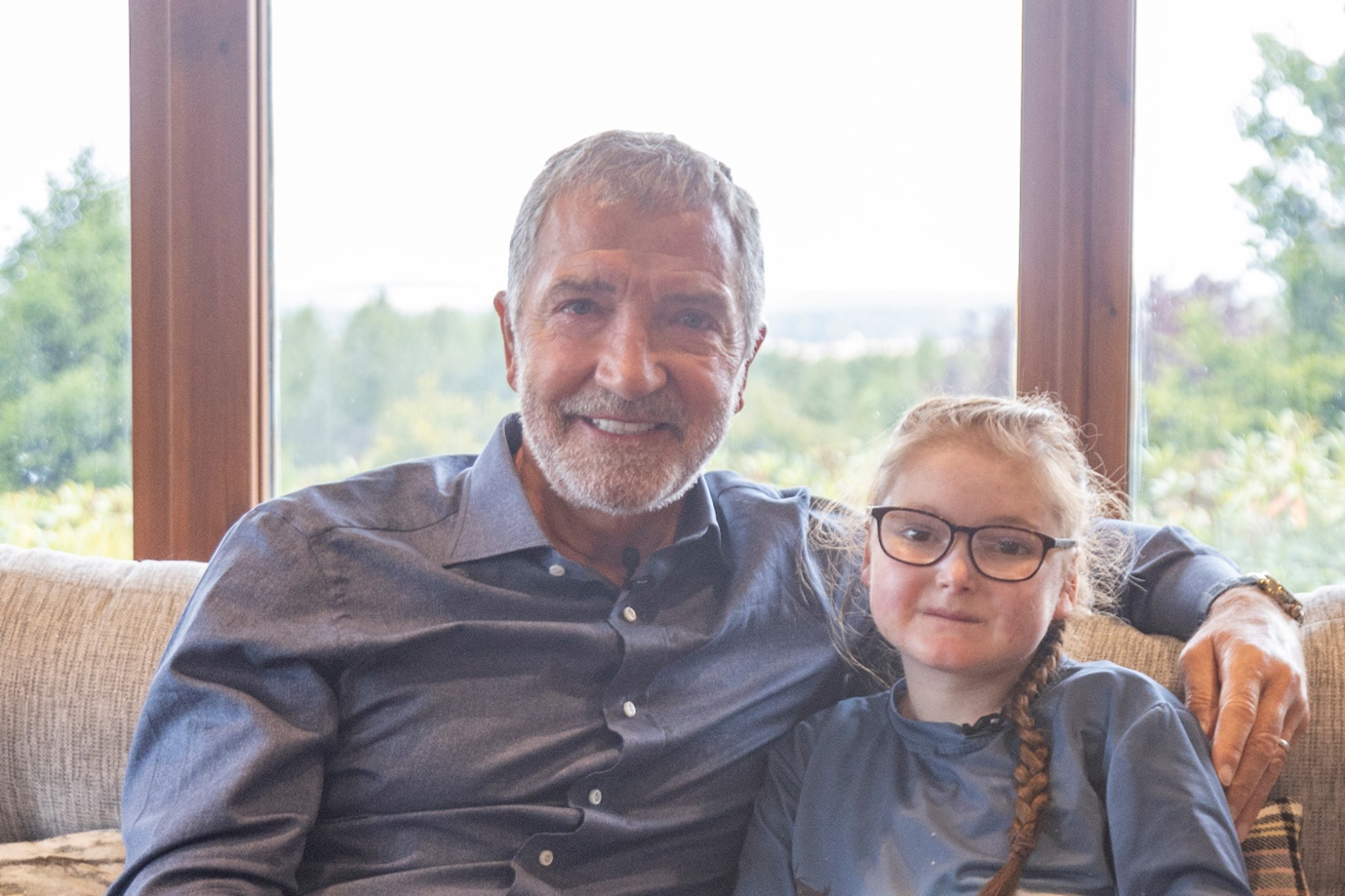 Graeme Souness, left, with his friend Isla Grist (Handout from DEBRA/PA)