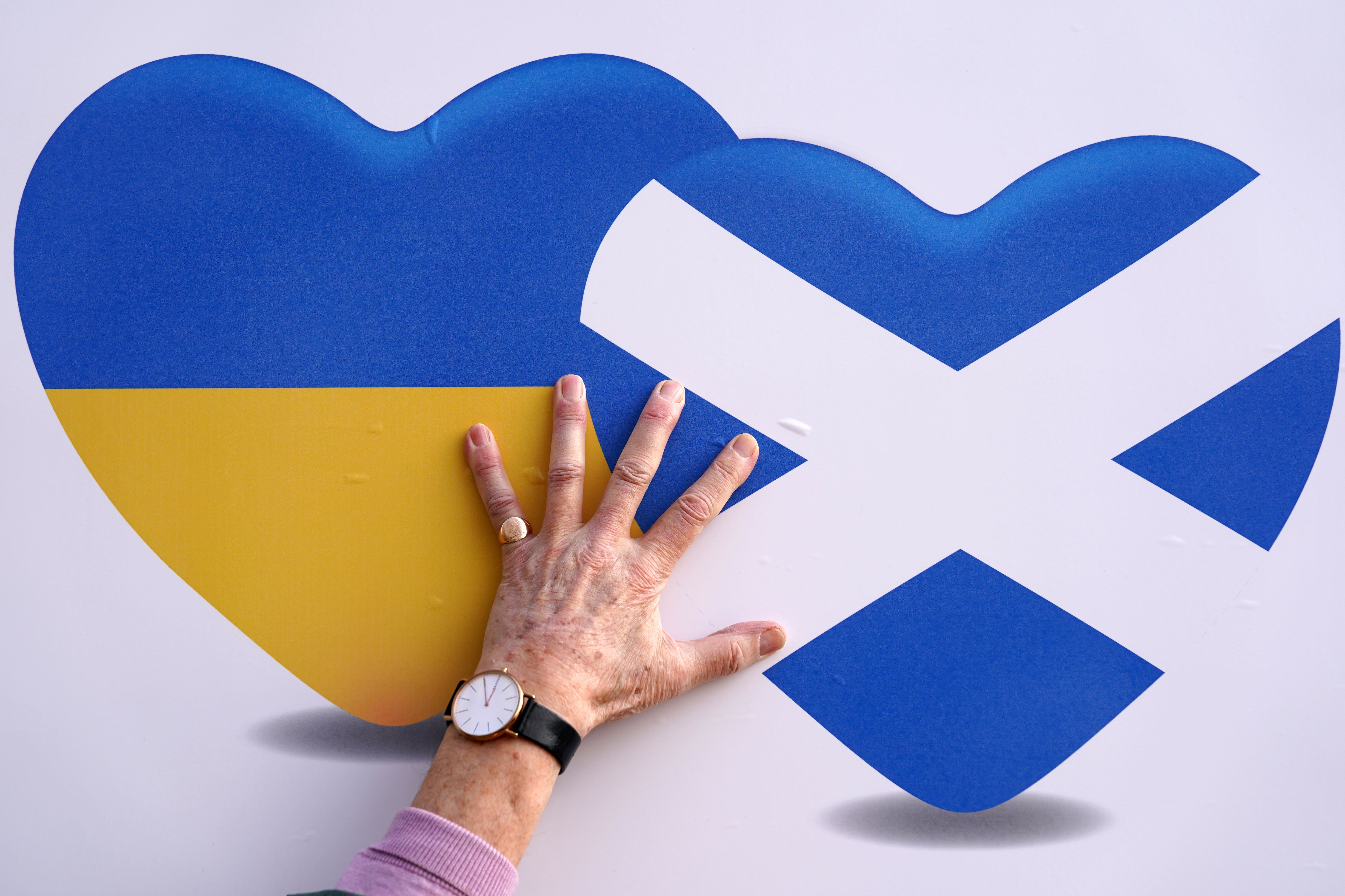 Hannah Beaton-Hawryluk gave up her job to focus on helping Ukrainians living in Scotland (PA)