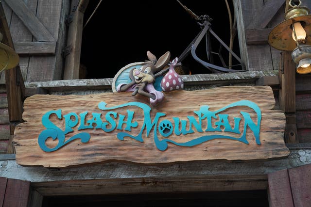 <p>Disney’s Splash Mountain ride, pictured, was based off a movie with racist themes — as a result, the company is replacing it with a Princess and the Frog themed ride</p>
