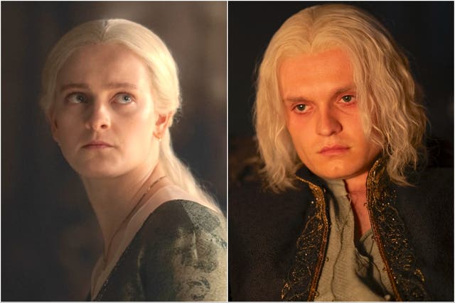 <p>Helaena and Aegon Targaryen (Phia Saban and Tom Glynn-Carney) in ‘House of the Dragon’</p>