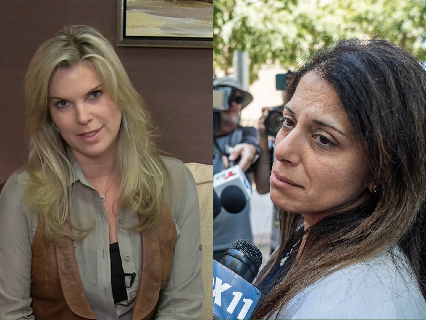 Rebecca Grossman, on the left, was sentenced to 34 years for the hit and run deaths of the two sons of Nancy Iskander, pictured right