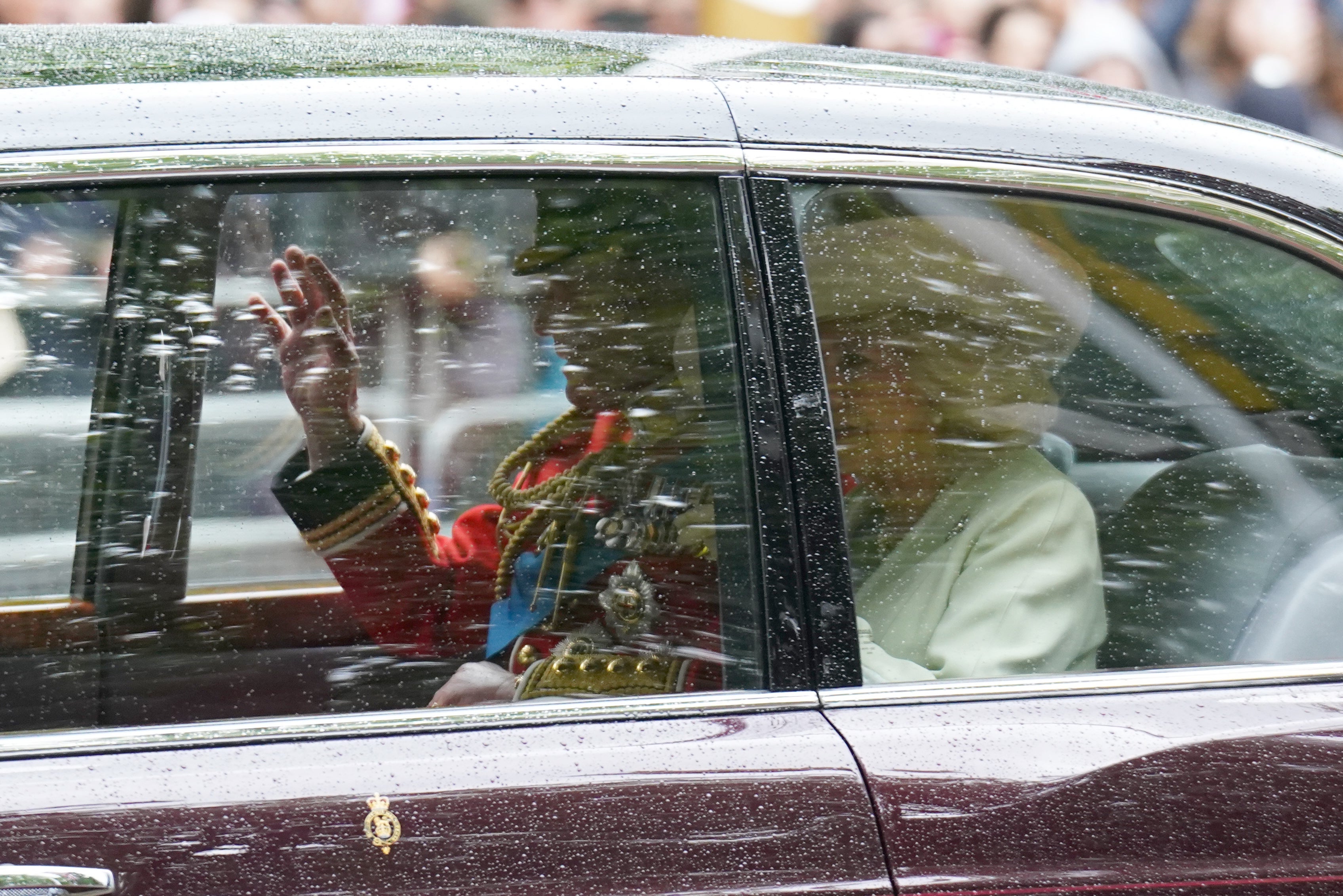 King Charles and Queen Camilla pictured ahead of the Trooping the Colour ceremony