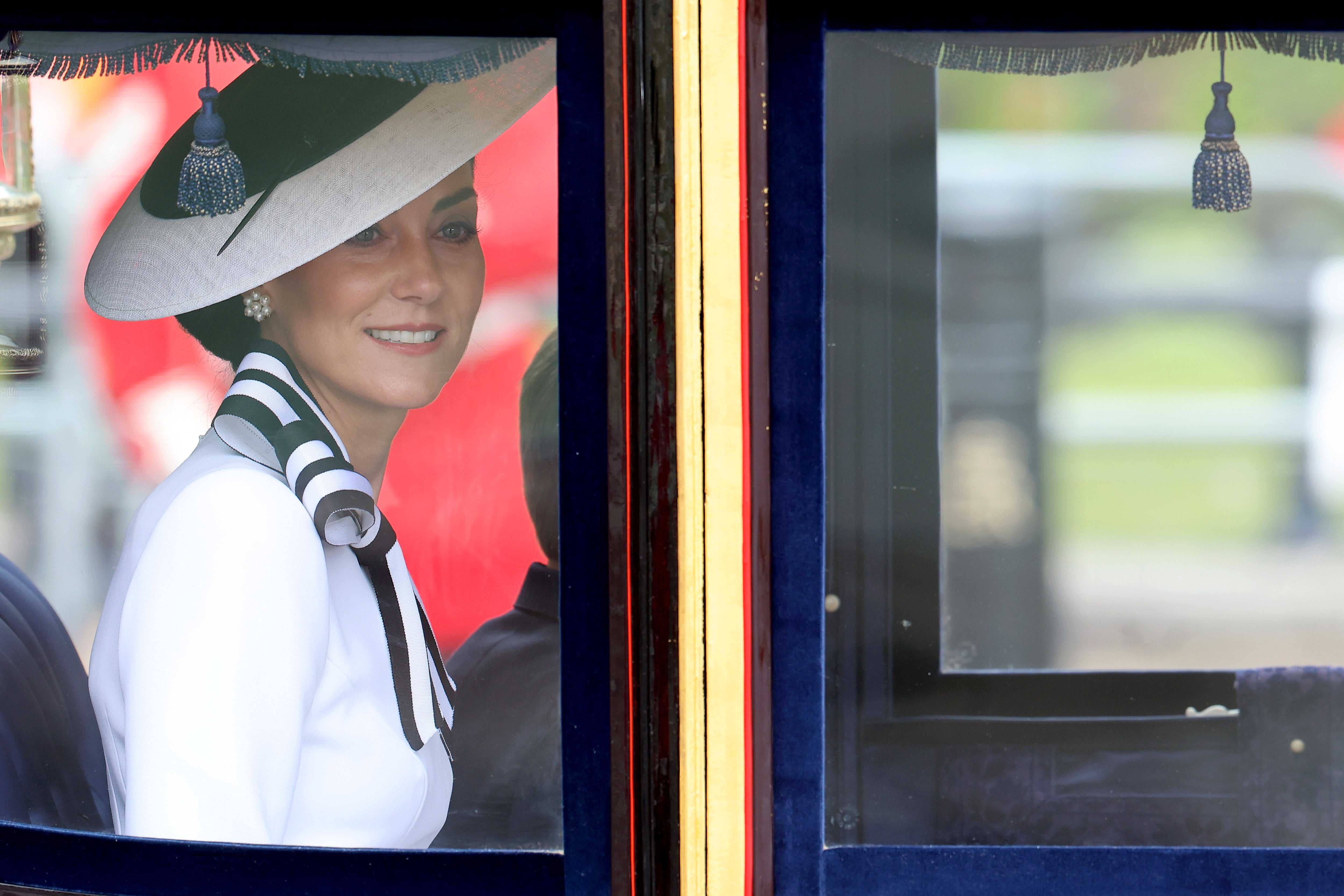 Catherine, Princess of Wales during Trooping the Colour at Buckingham Palace