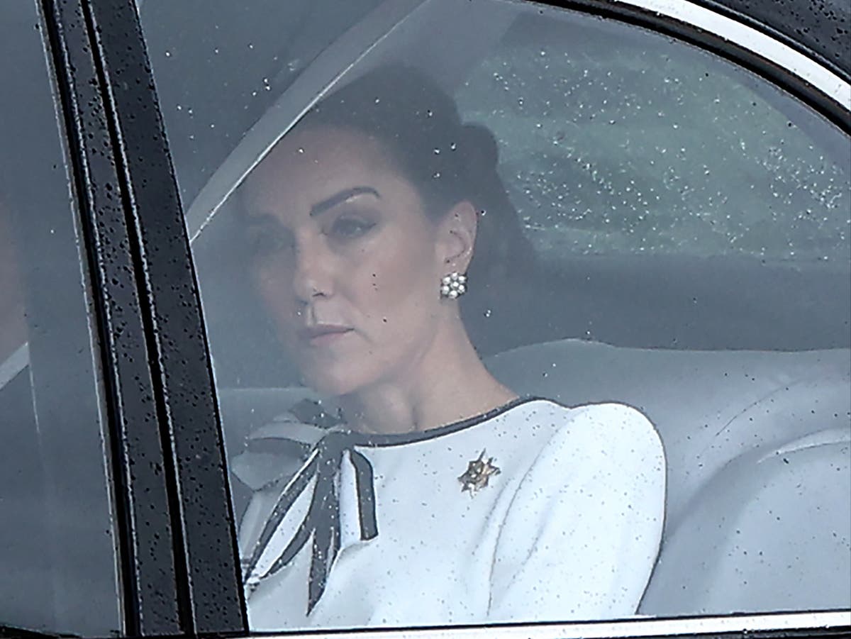 First picture of Kate Middleton as she makes first public appearance in six months at Trooping the Colour