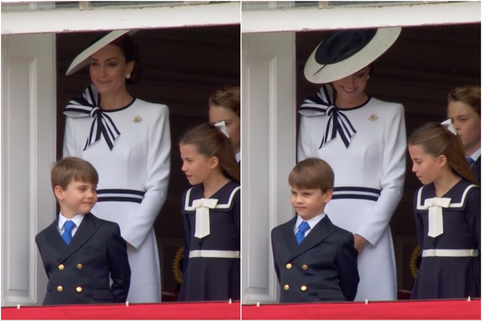 Prince Louis enjoys the music at Trooping the Colour