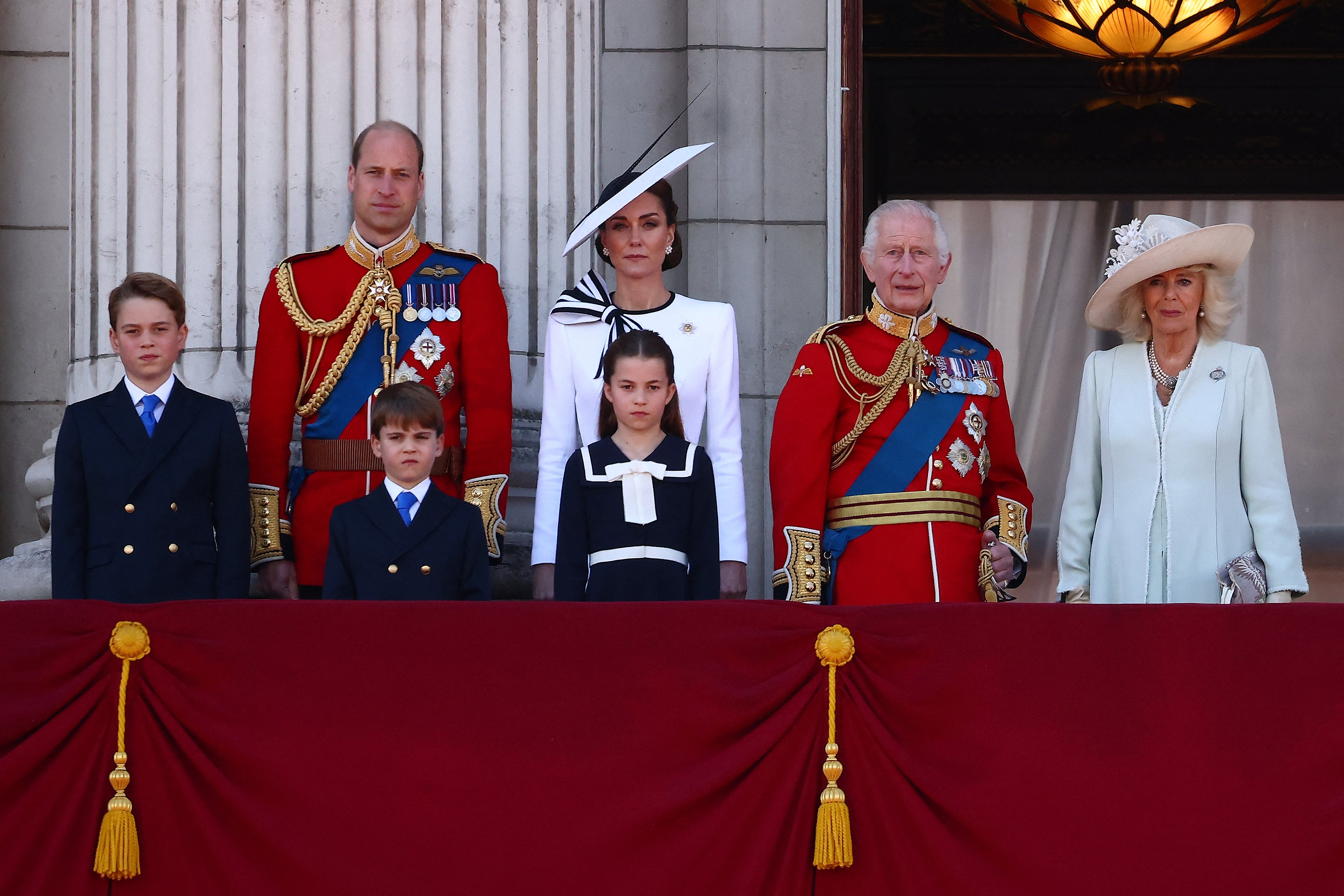 King Charles is joined by the Royal Family on the balcony of Buckingham Palace
