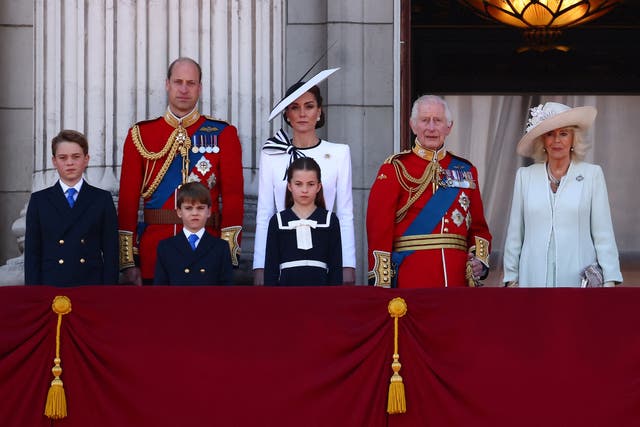 <p>King Charles is joined by the Royal Family on the balcony of Buckingham Palace </p>
