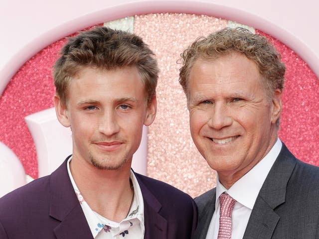 <p>Will Ferrell embarrasses his son Magnus (left) before prom </p>