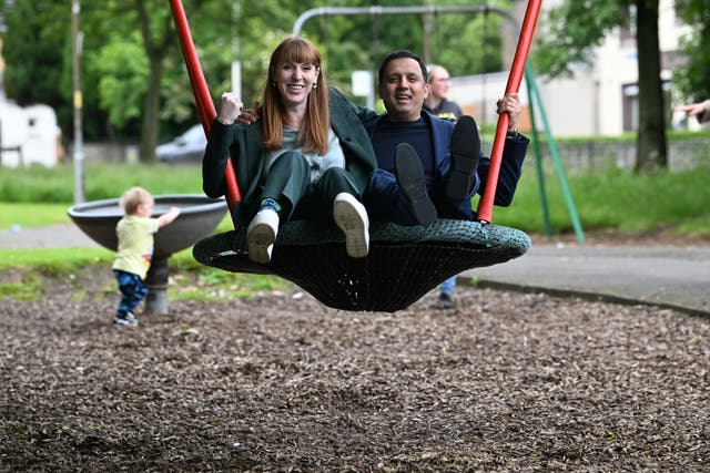 Scottish Labour leader Anas Sarwar at Broxburn Family and Community development centre in Livingston (Andy Buchanan/PA)