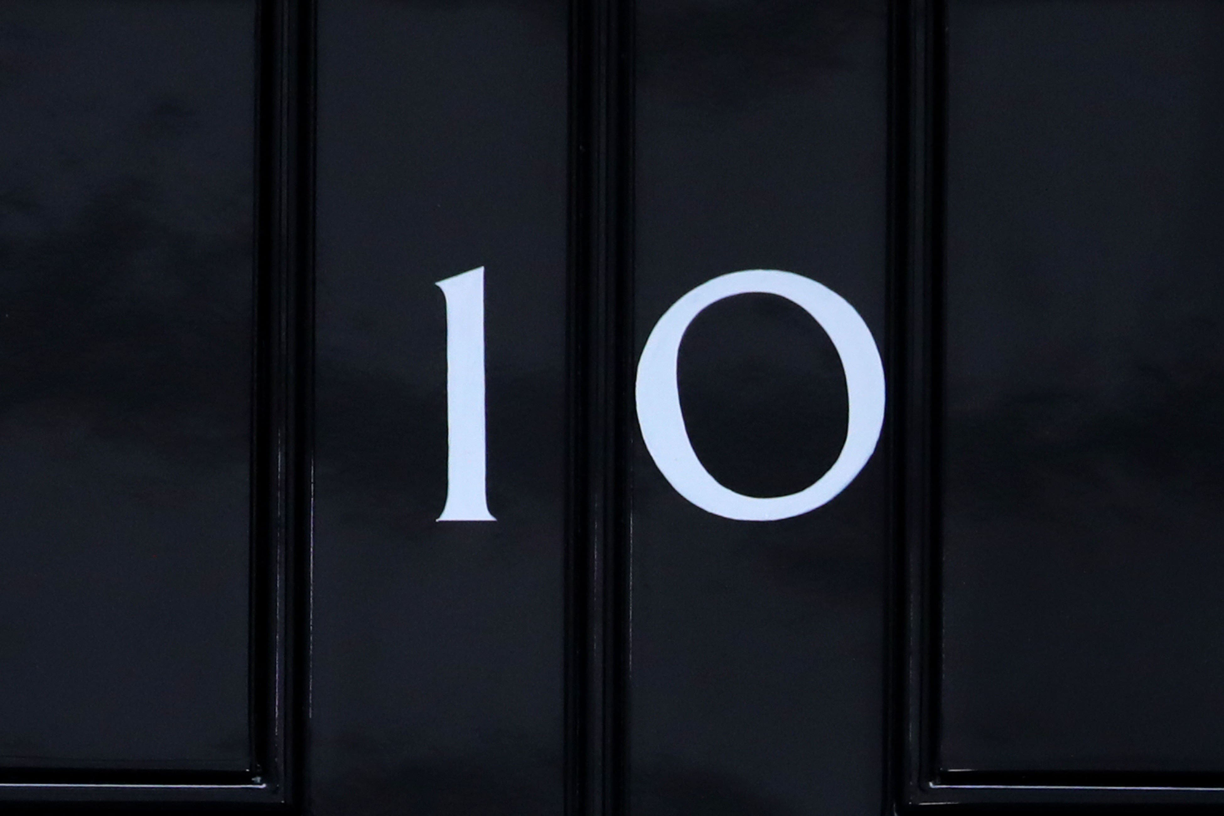 The door to 10 Downing Street in London (Aaron Chown/PA)