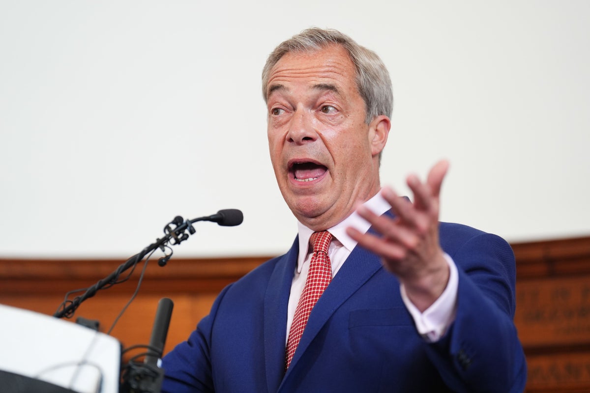 Watch Nigel Farage launch Reform UK's election platform