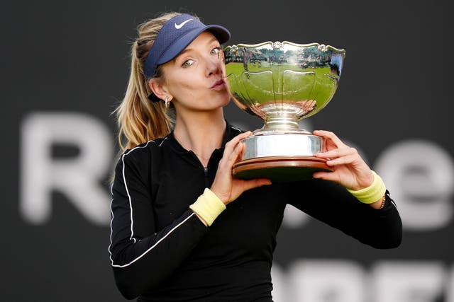 <p>Katie Boulter retained her title in Nottingham </p>