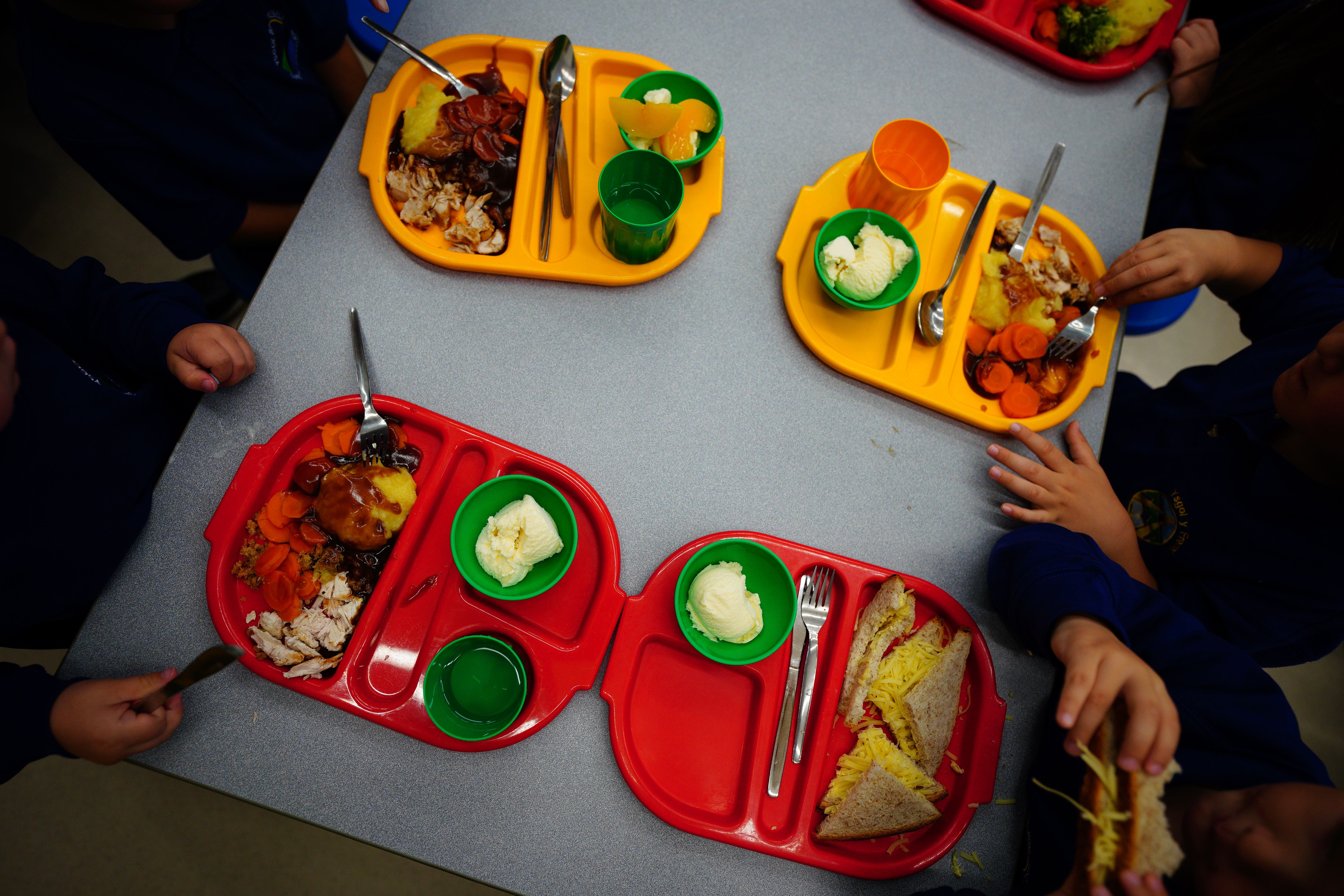 Free schools meal vouchers have been available for the holidays since 2020 (Ben Birchall/PA)