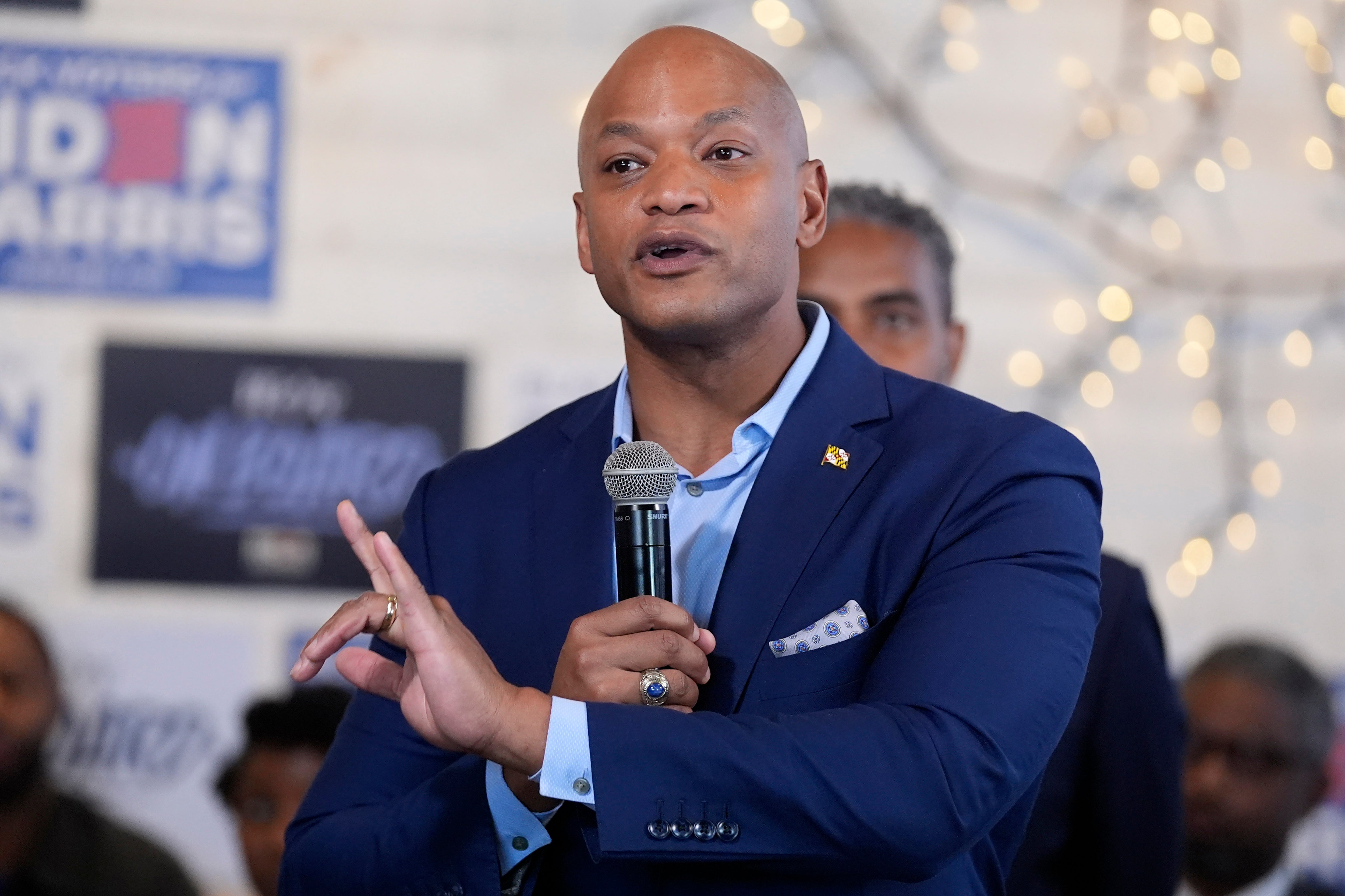 Wes Moore gained some national profile during his response to the collapse of the Francis Scott Key bridge in his home state of Maryland