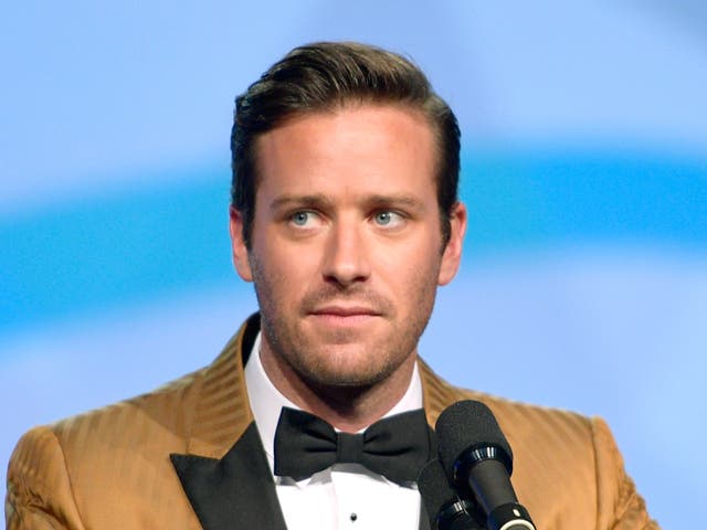 <p>Armie Hammer said it was a ‘romantic gesture’ </p>