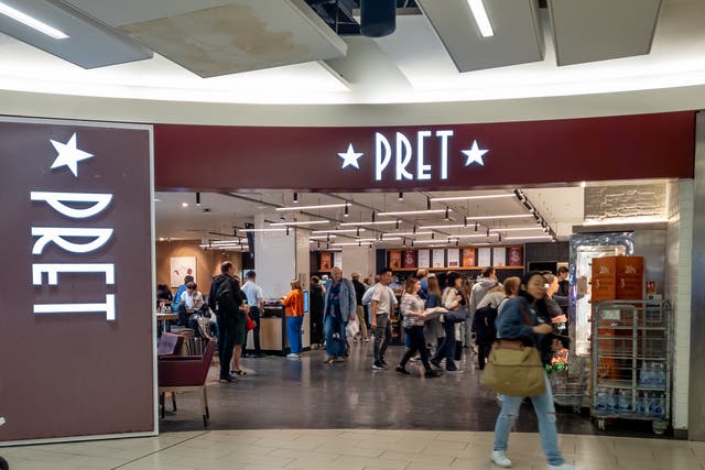 <p>Pret baguettes can cost 48 per cent more at the airport  </p>