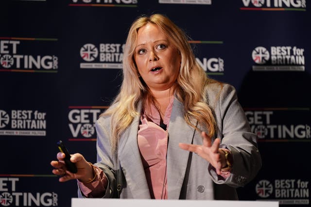 Best for Britain CEO Naomi Smith is encouraging tactical voting at the General Election (Aaron Chown/PA)