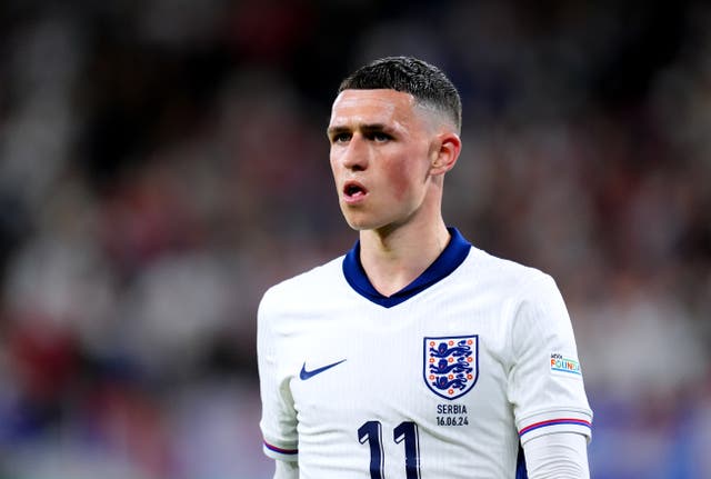<p>Phil Foden had a quiet opening night against Serbia</p>