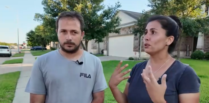 Luis Marin and Daniela Fedele were walking with their own young child when they discovered the abandoned newborn