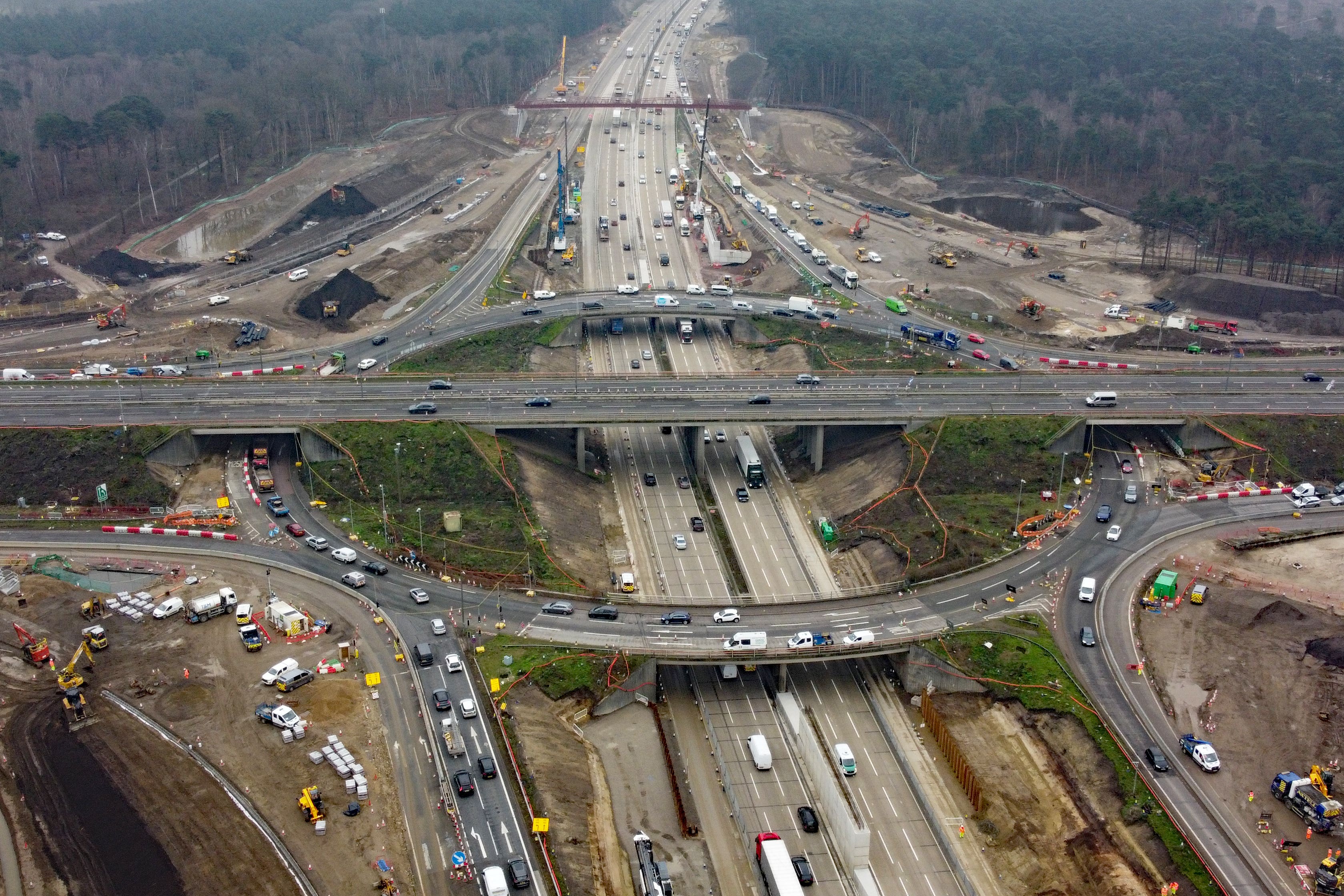A third weekend closure of part of the M25 has been announced (Gareth Fuller/PA)