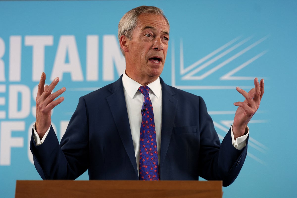 Nigel Farage admits Reform UK ‘not pretending we are going win this election’