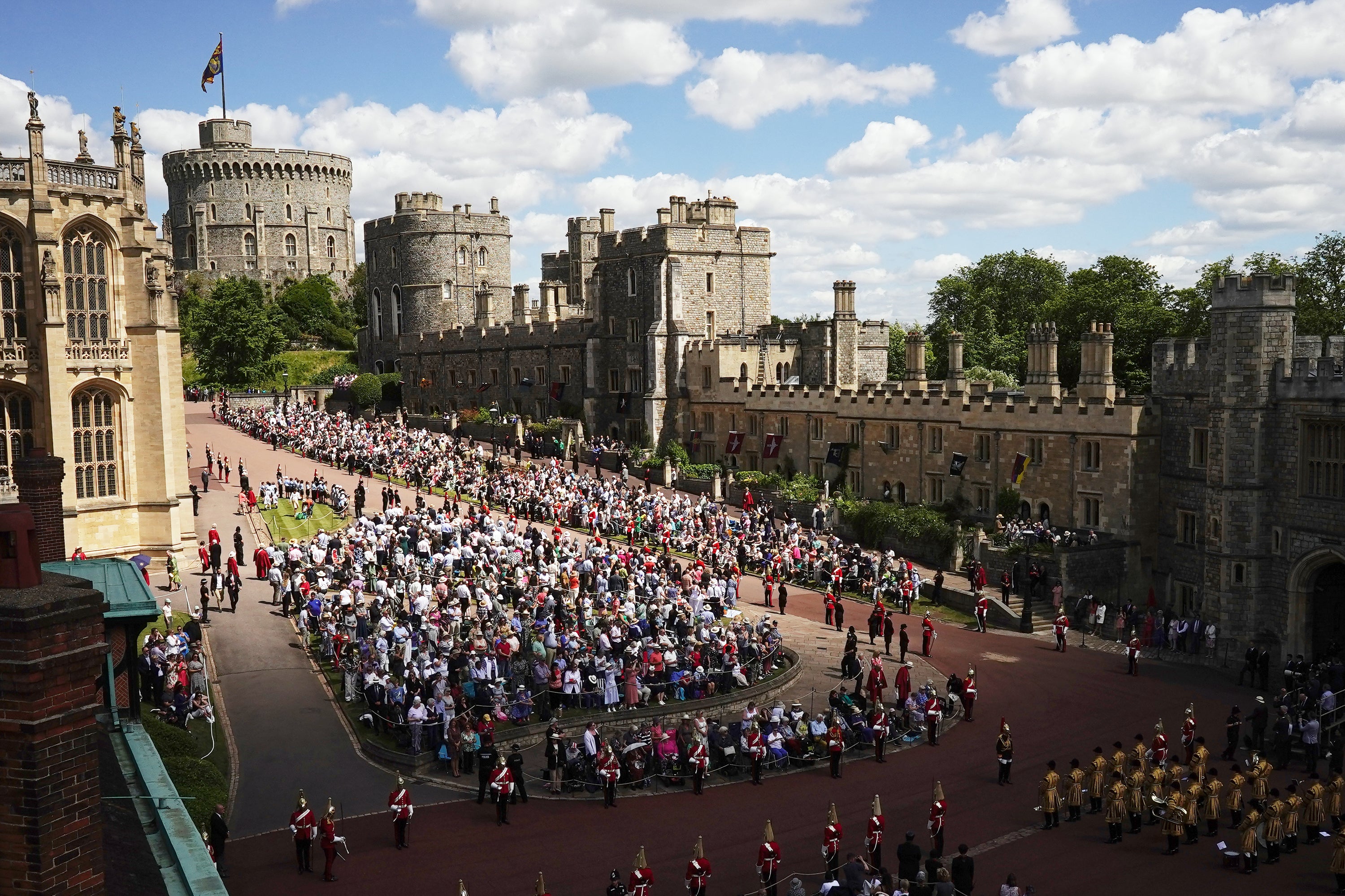 Guests at this year’s Order of the Garter service at Windsor Castle.