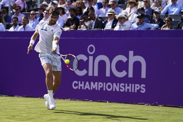 Cameron Norrie (pictured) lost to Milos Raonic at Queen’s (Jordan Pettitt/PA)