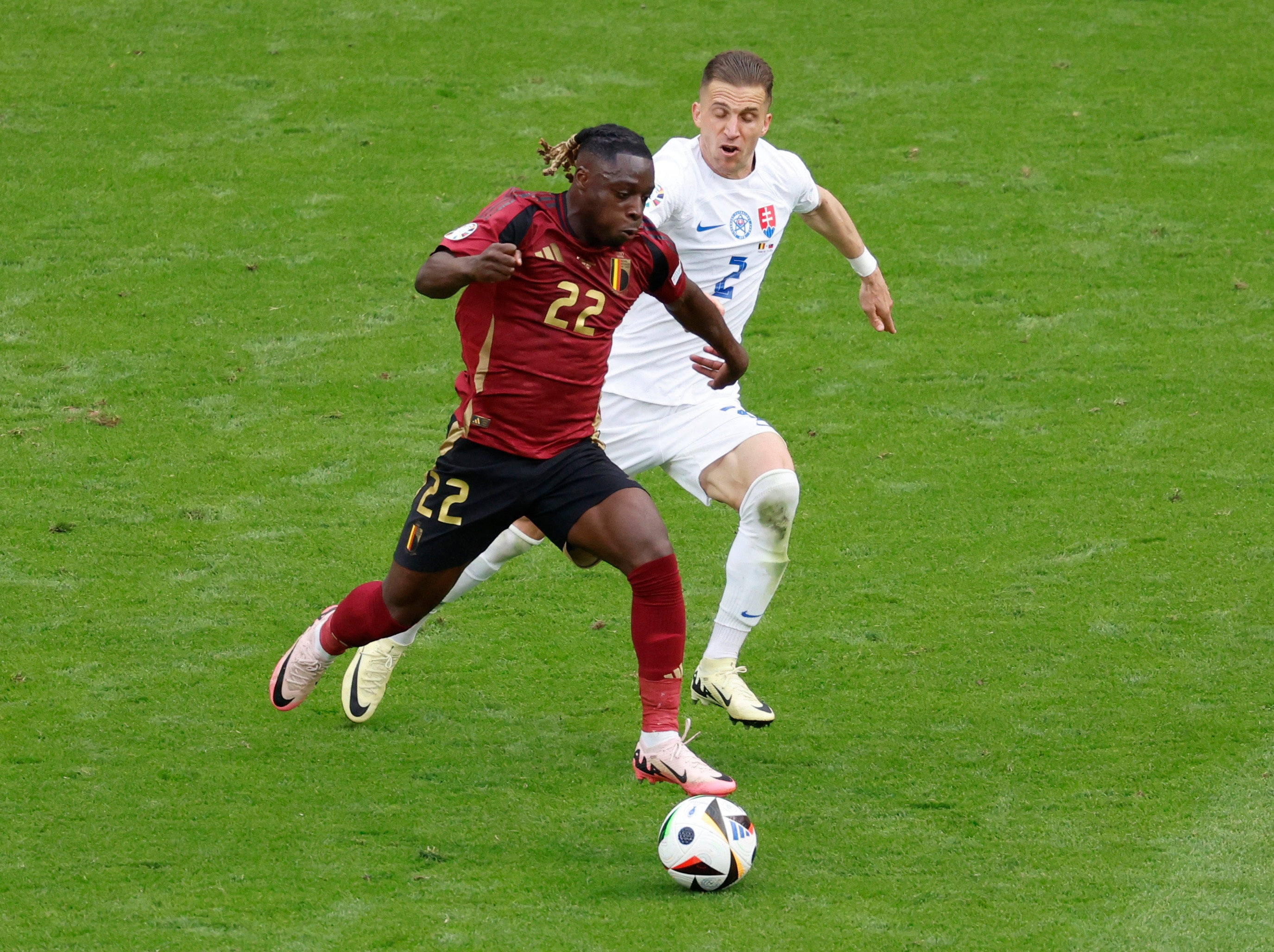 Belgium's Jeremy Doku showcases versatility - but his error has wider Euro  2024 implications | The Independent