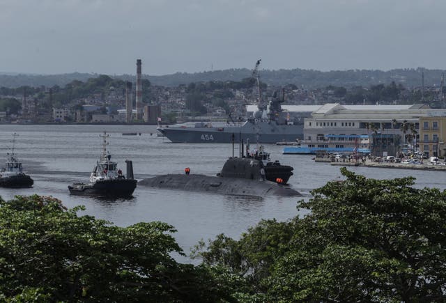 <p>Cuba Russia Warships Caribbean</p>