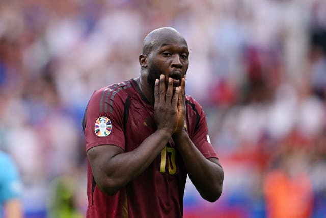 <p>Romelu Lukaku had two goals ruled out by VAR as Belgium lost to Slovakia</p>