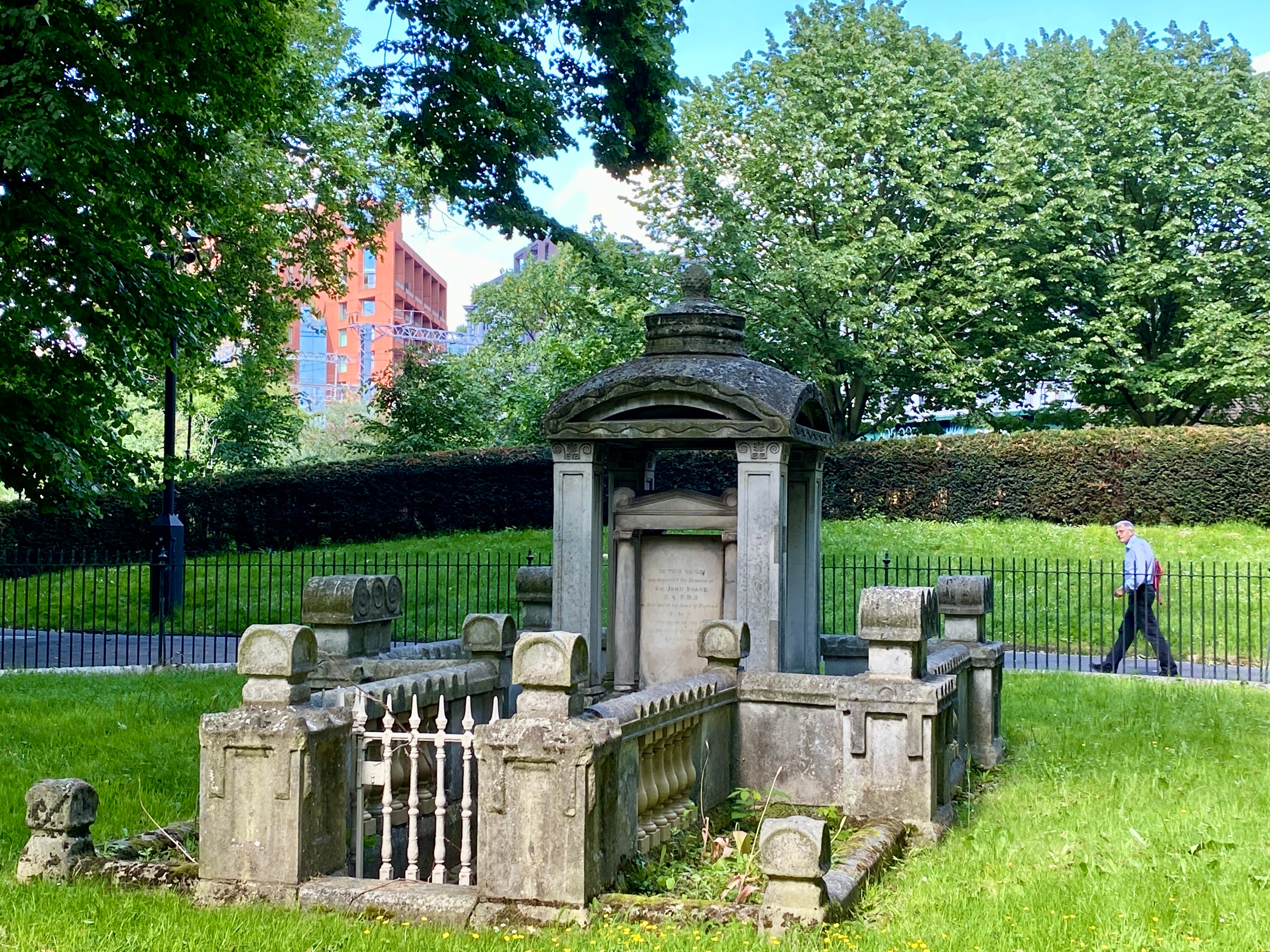 Telephone template: Soane Mausoleum in Old St Pancras Church yard