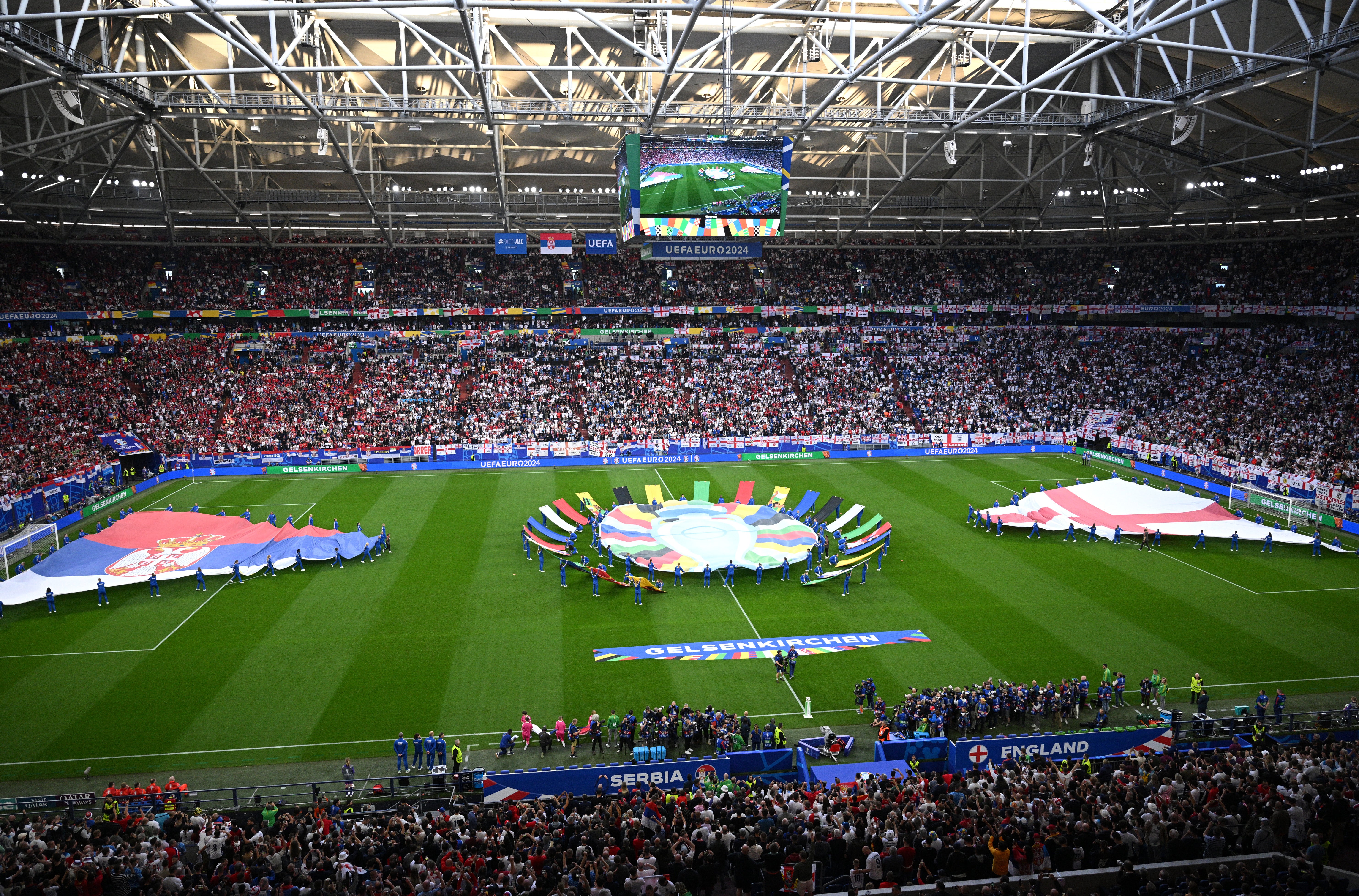 england football team, euro 2024, uefa, serbia football, uefa investigating alleged racist chants by serbia fans during england game