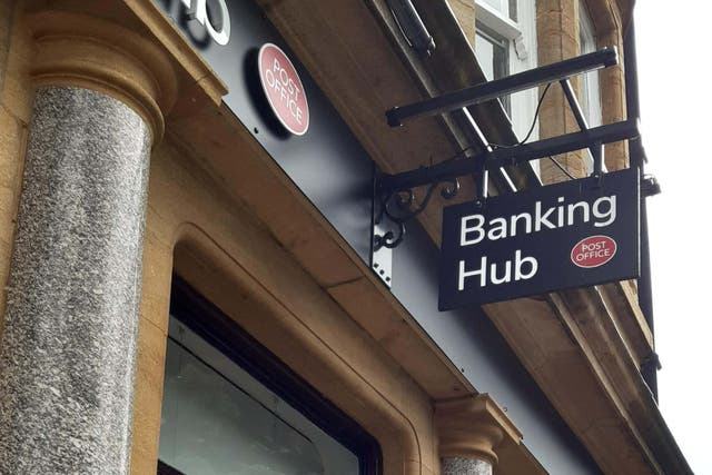 Banking hubs allow staff from several banks to share the same space (Vicky Shaw/PA)