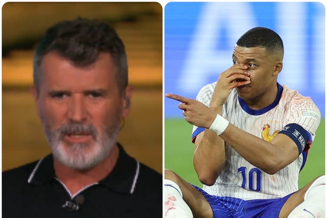 <p>Roy Keane criticised Kylian Mbappe after France’s win over Austria</p>